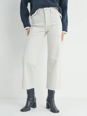 Just Black Denim : Maisy Utility Wide Leg Jean