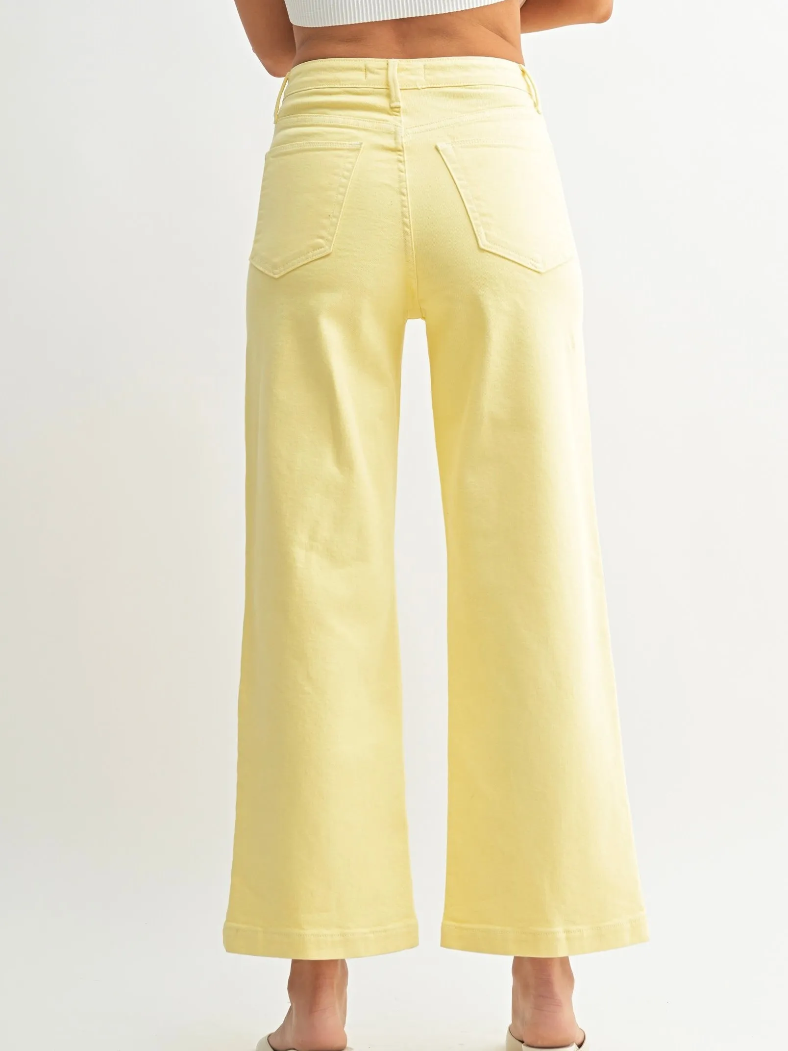 Just Black Denim : Summer Patch Pocket Wide Leg