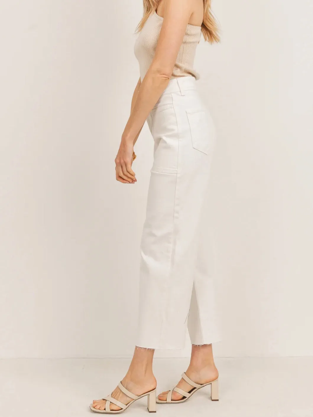 Just Black Denim : Utility Wide Leg Pant