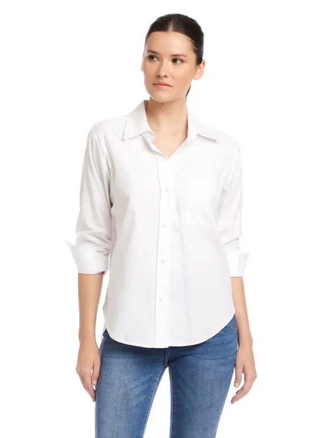 {Karen Kane} Ruched Sleeve Shirt