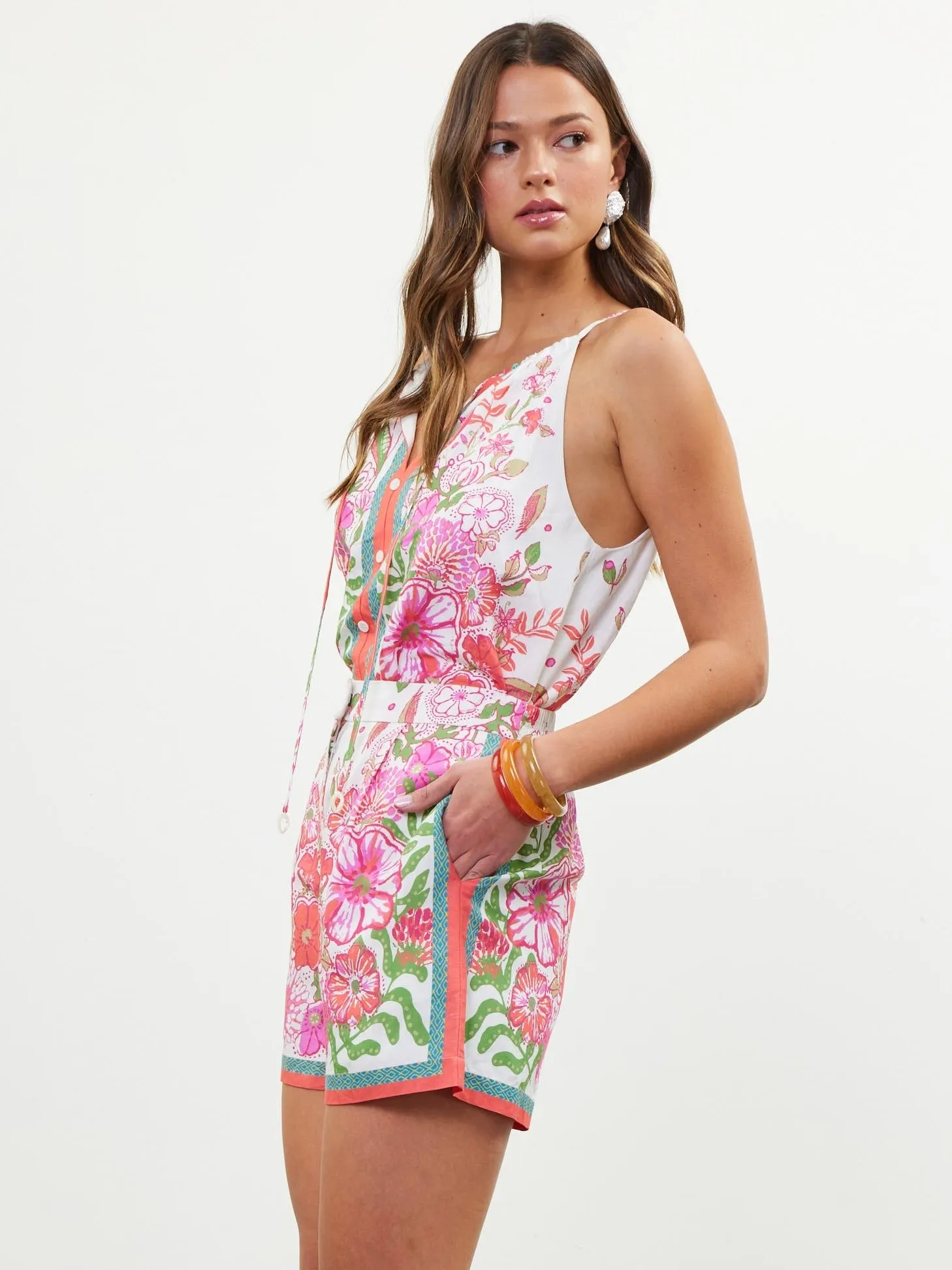 Kelly Border Print Shorts
