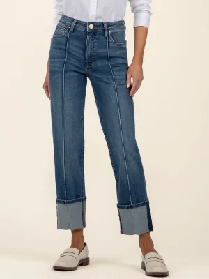 Kut Jeans : Fay High Rise Fab Ab Straight Leg