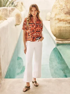 {Kut Jeans} Meg Front Pin Tuck Wide Leg
