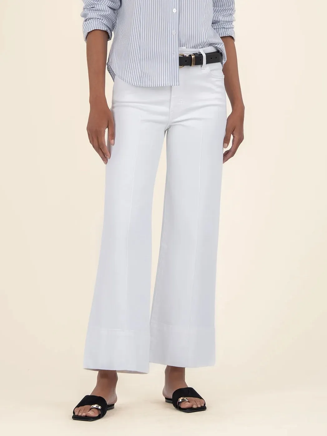 {Kut Jeans} Meg Front Pin Tuck Wide Leg