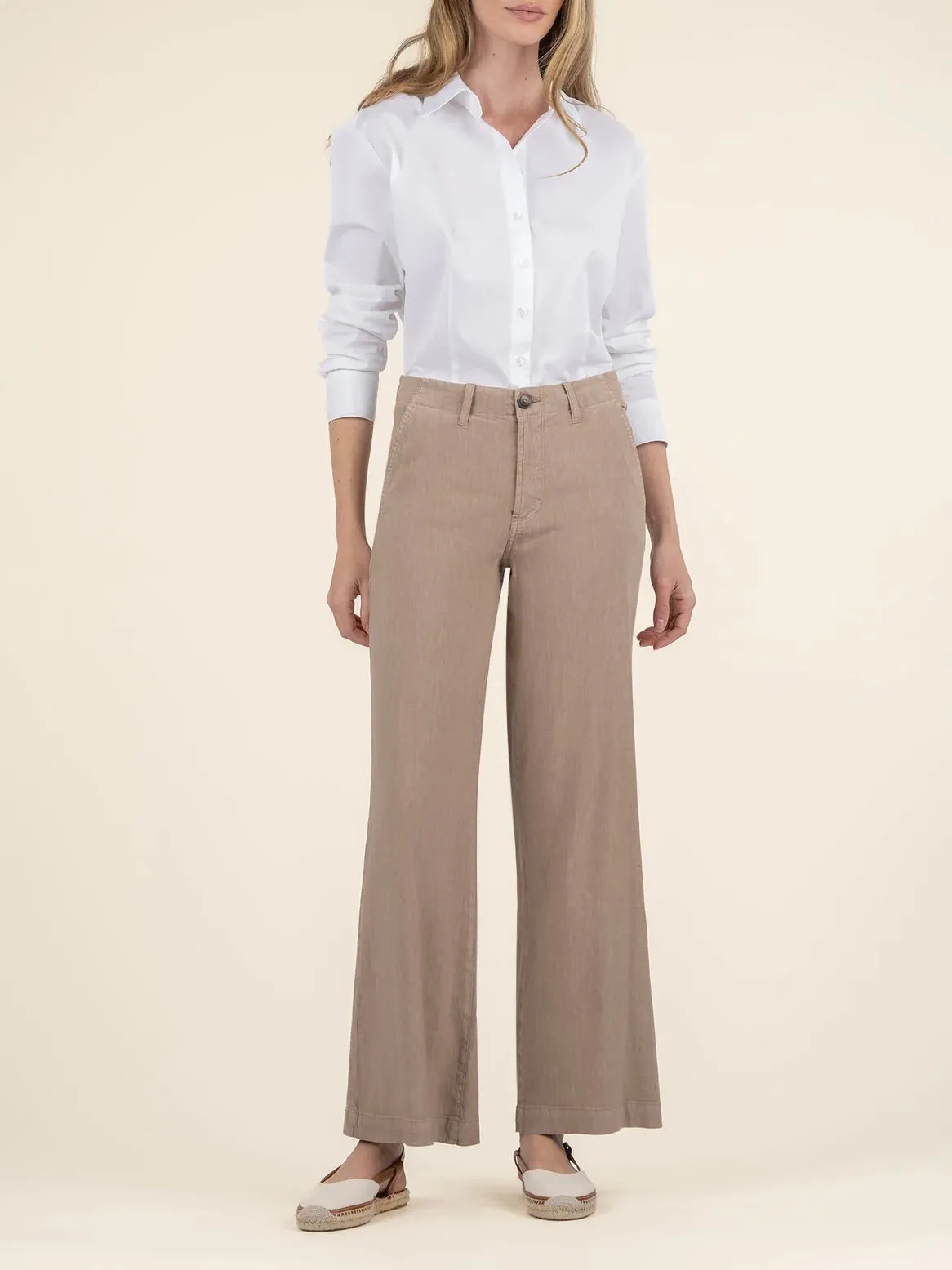 Kut Jeans : Meg Linen Wide Leg Pants