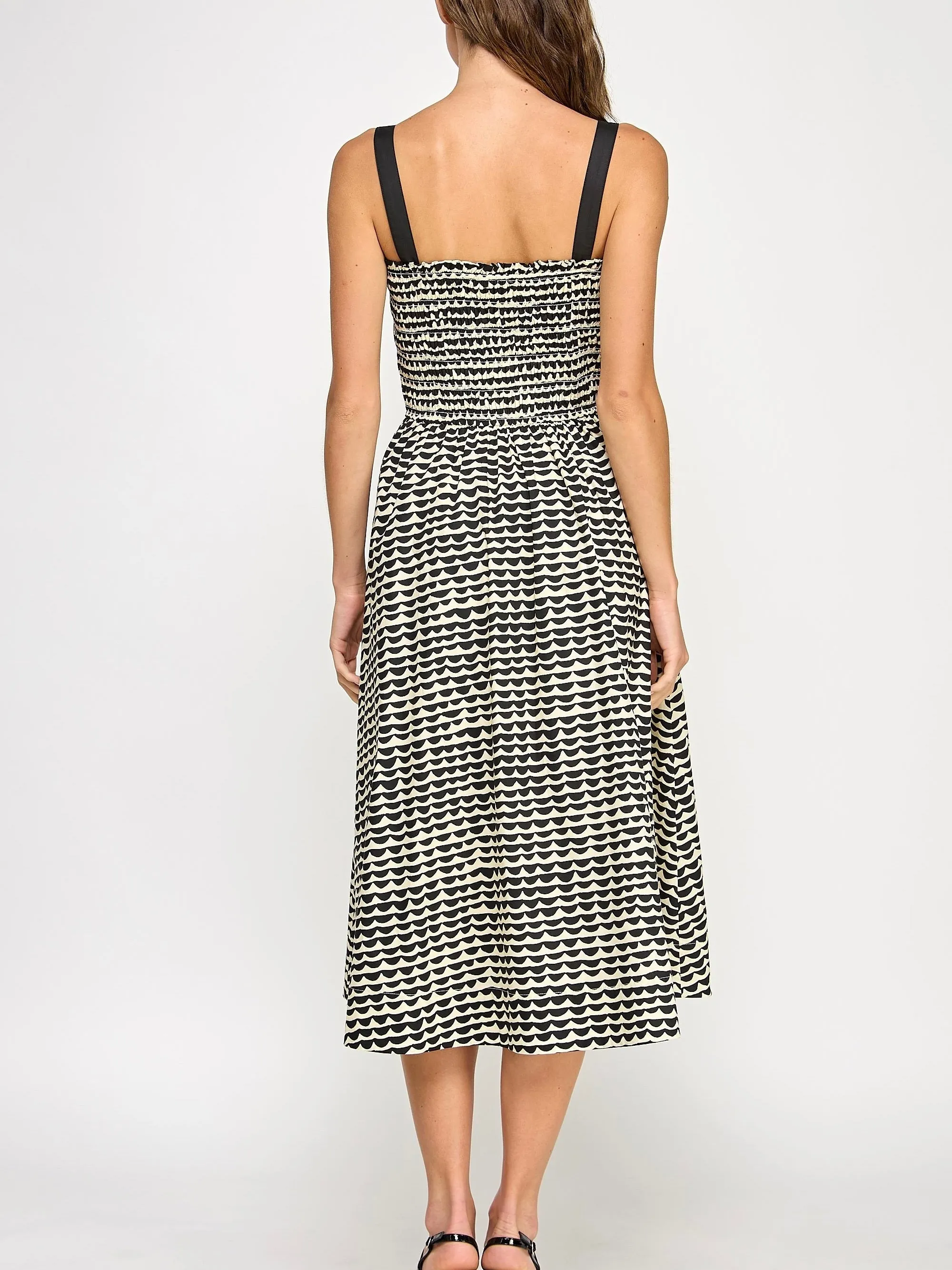 Lisa Smocked Midi Dress