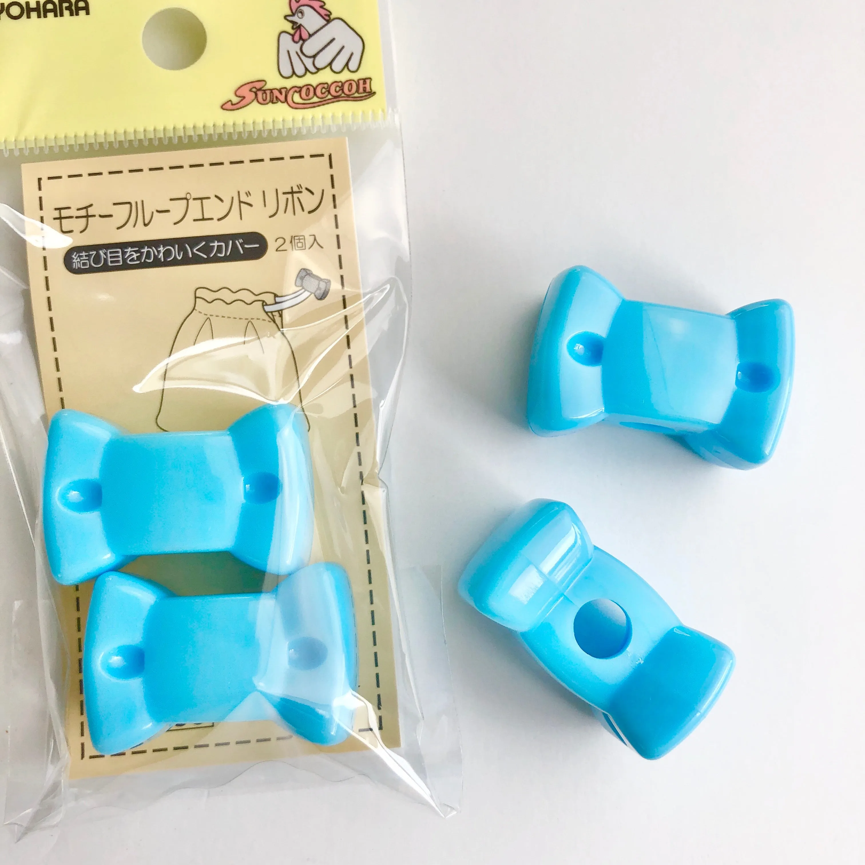 Loop Ends - Bow - Blue- Kiyohara