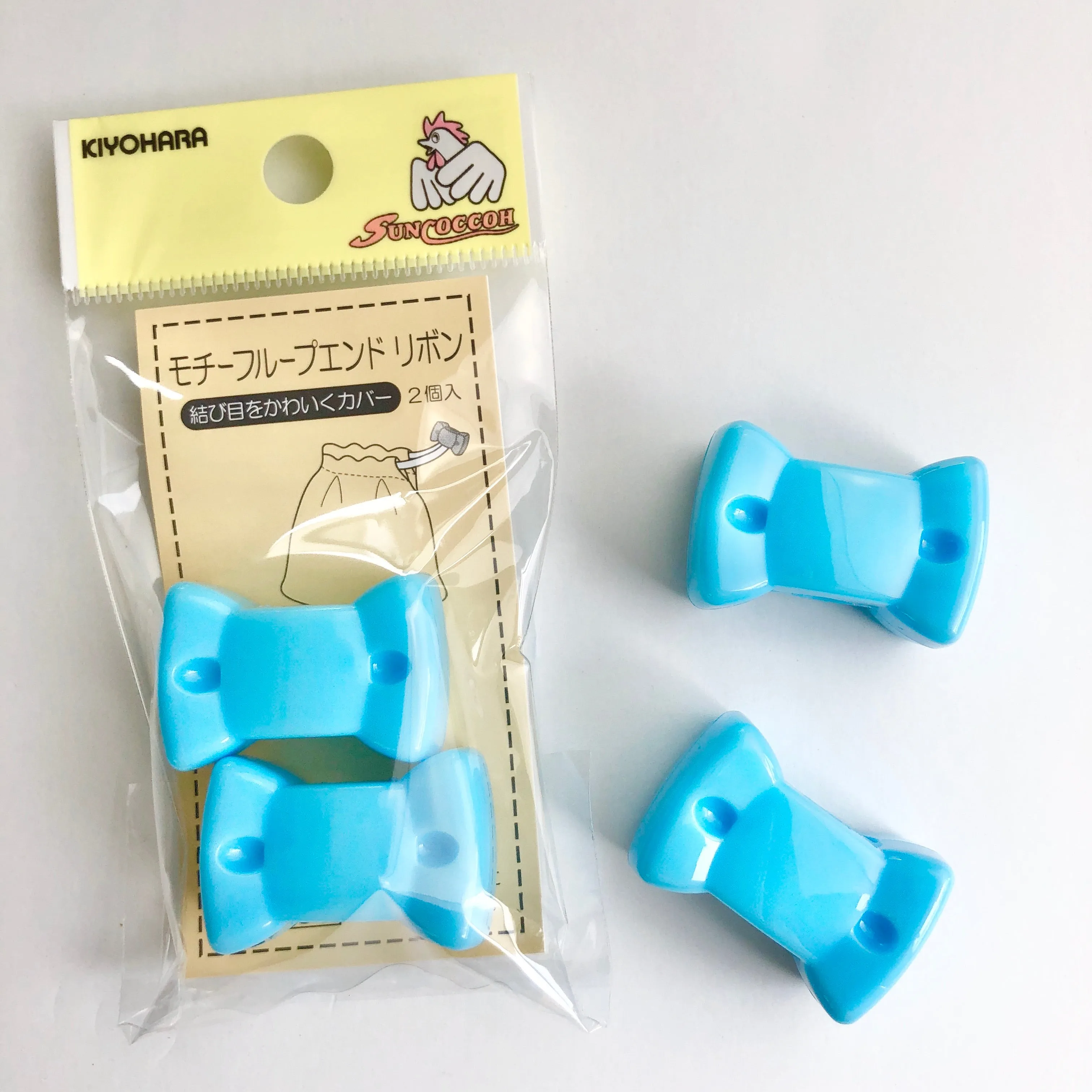 Loop Ends - Bow - Blue- Kiyohara