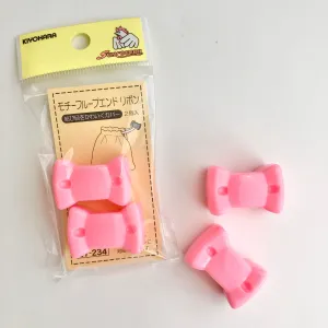 Loop Ends - Bow - Pink - Kiyohara