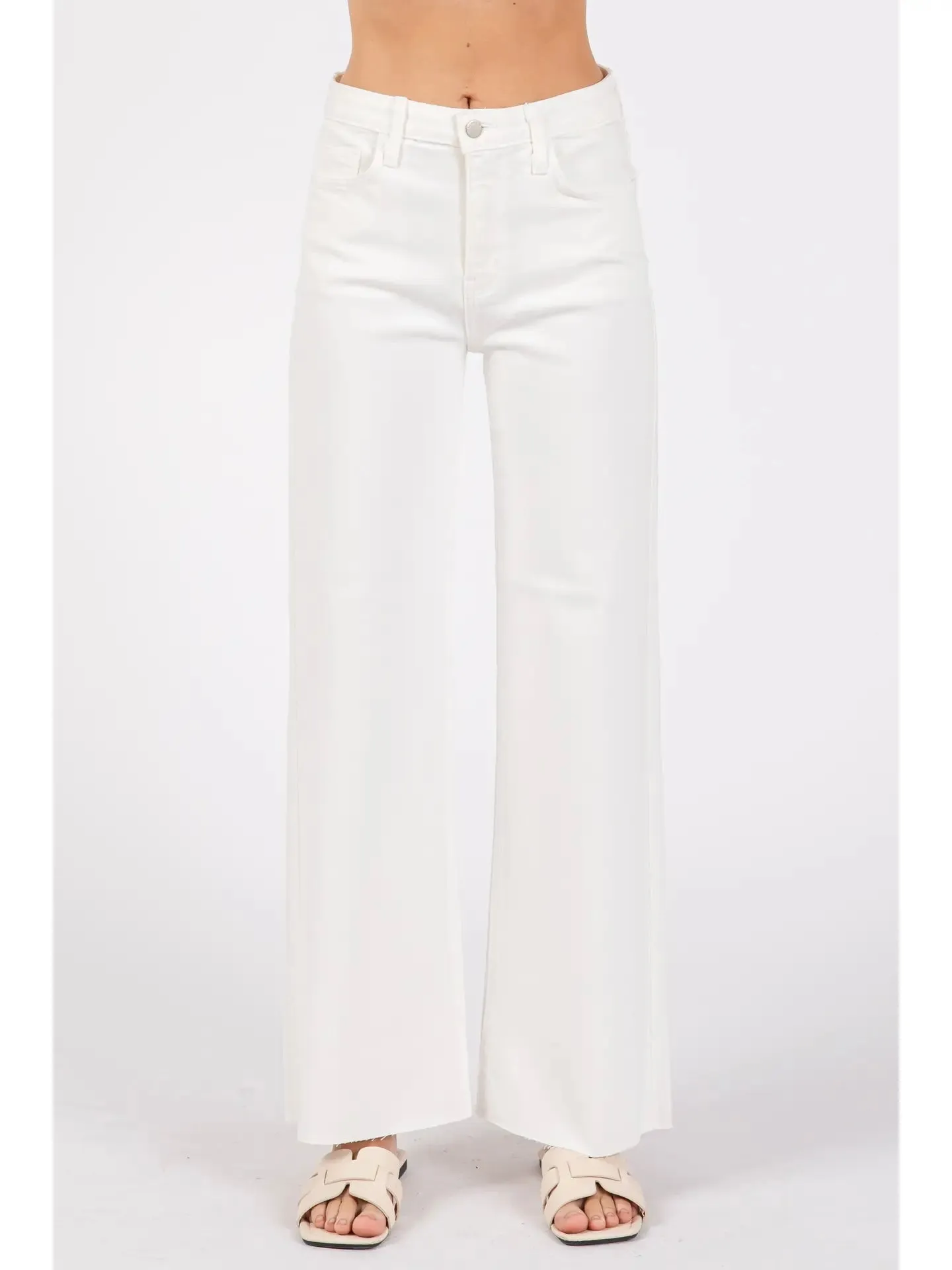 L.T.J : Paola A-Line Scissor Cut Wide Leg Jean