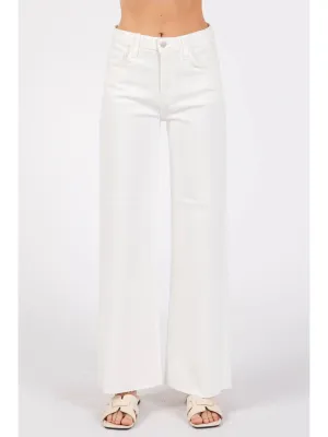 L.T.J : Paola A-Line Scissor Cut Wide Leg Jean