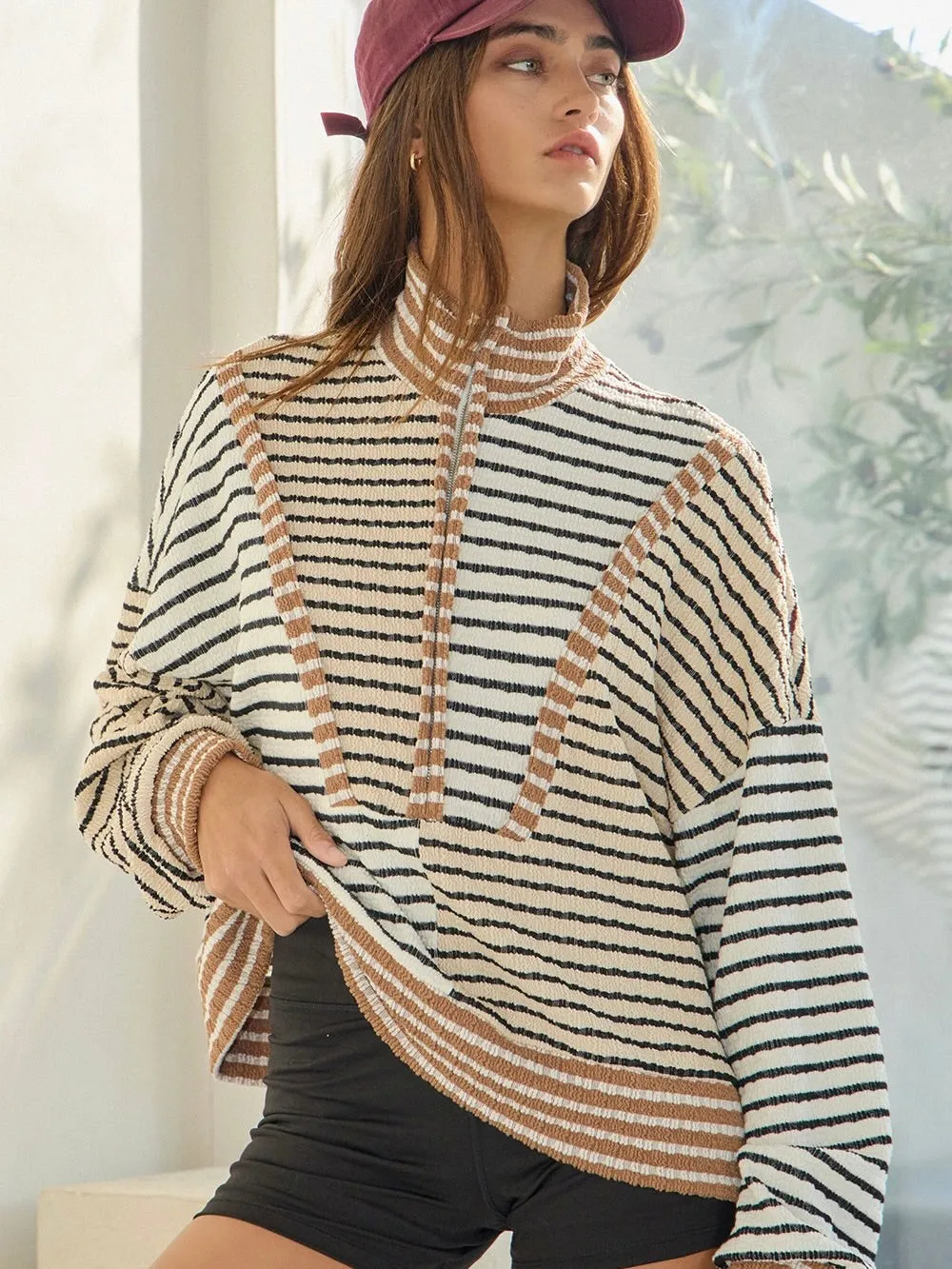 Maria Half Zip Sweater