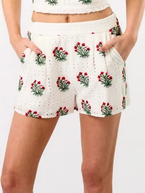 Mary Ellen Embroidered Shorts
