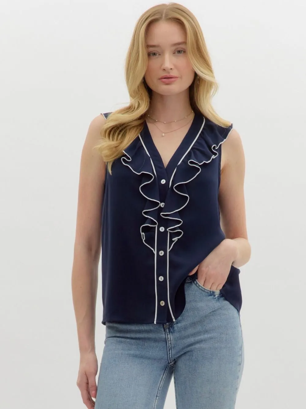 Merrow Stitch Top