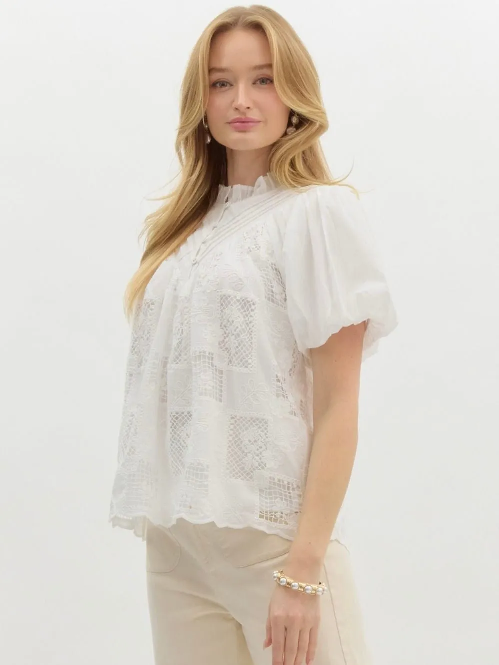 Michele Textured Top