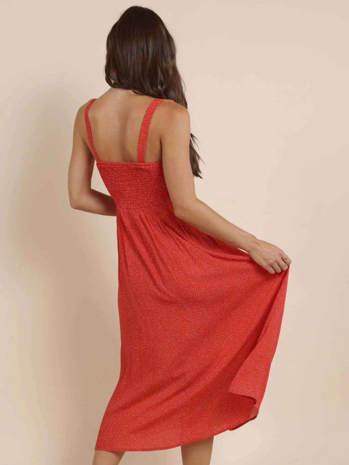 Nina Milkmaid Midi Dress