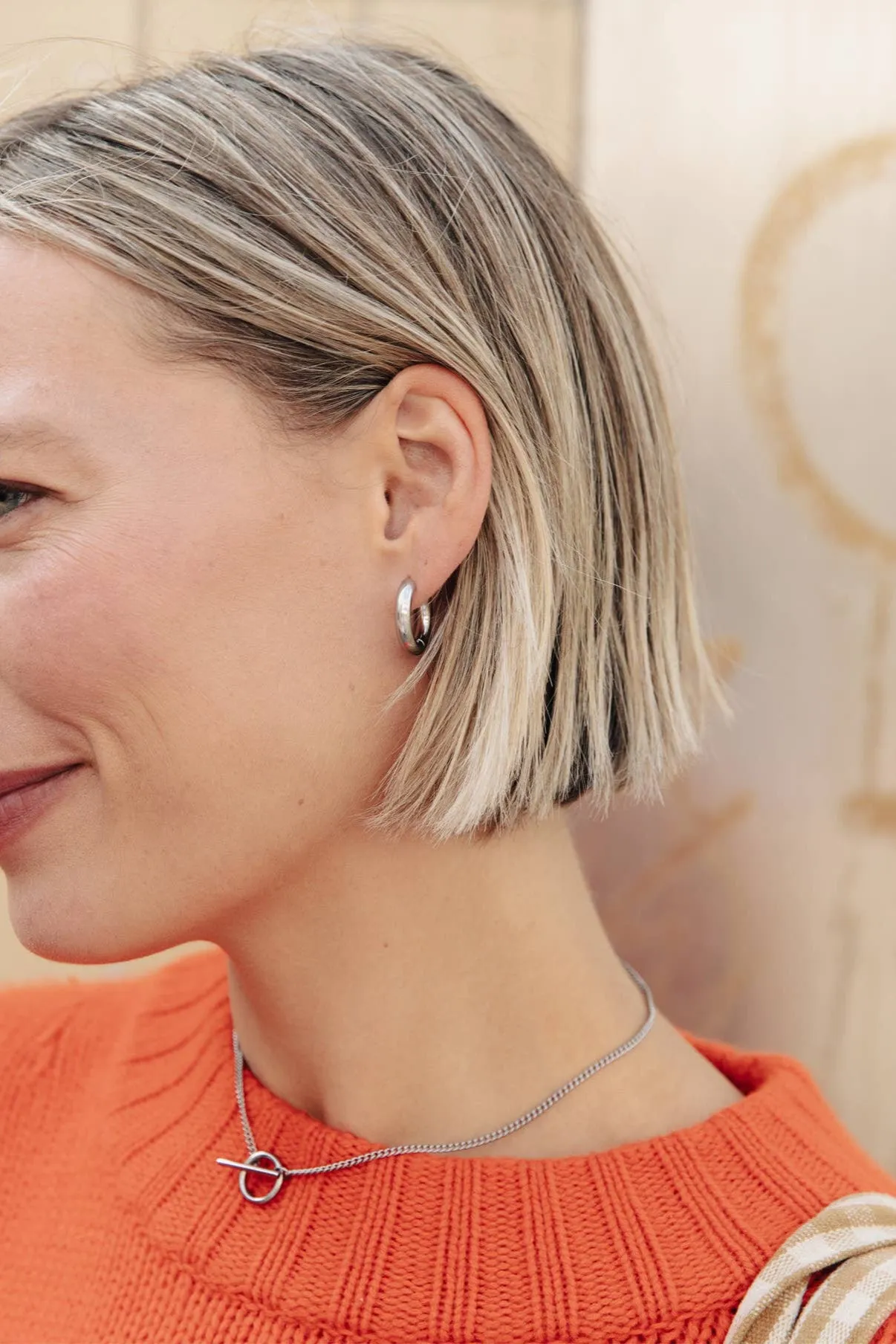 Nordic Muse Herringbone Toggle Silver Necklace