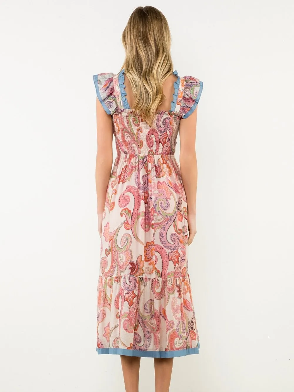 Paisley Pathway Midi Dress