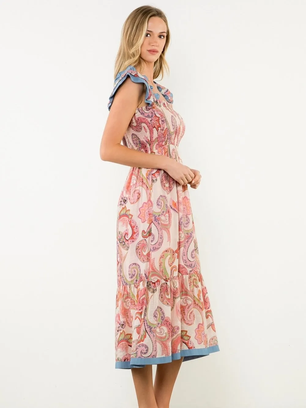 Paisley Pathway Midi Dress