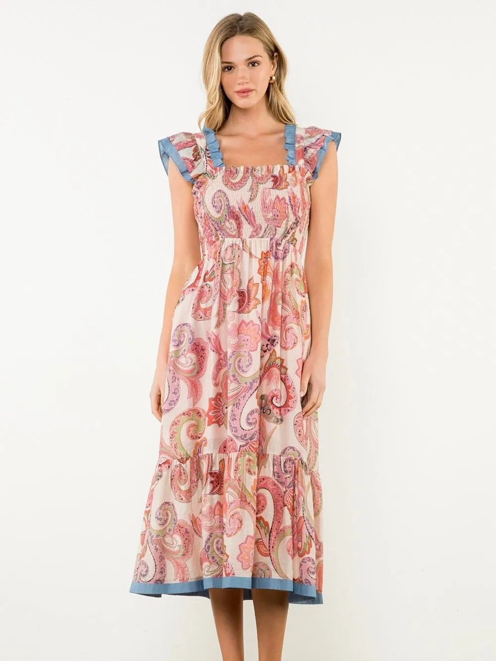 Paisley Pathway Midi Dress