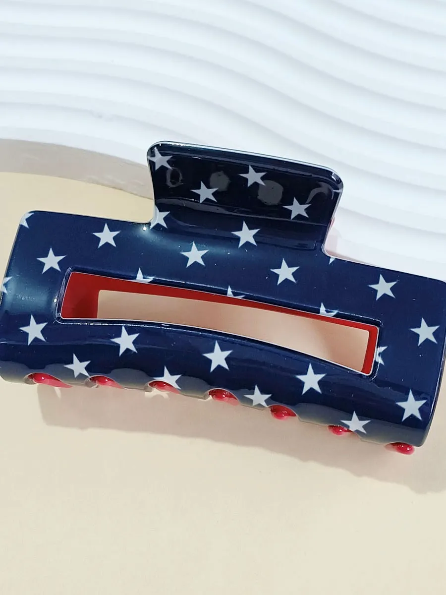 Patriotic Claw Clip