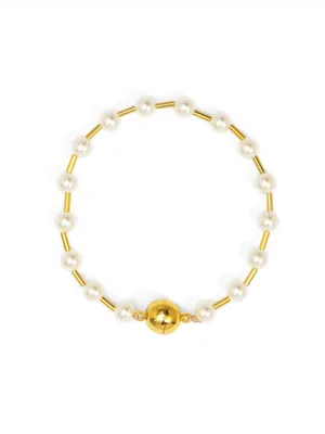 Pearl Spacer Bracelet