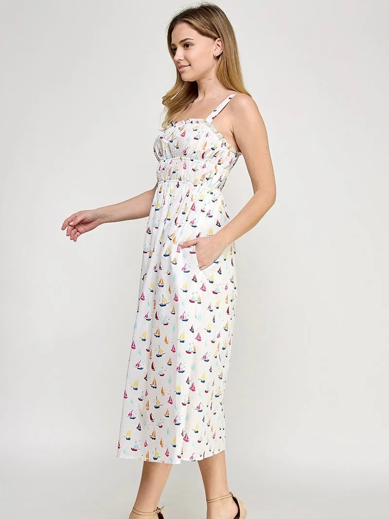 Sail Away Midi Dress