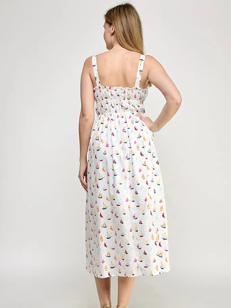 Sail Away Midi Dress