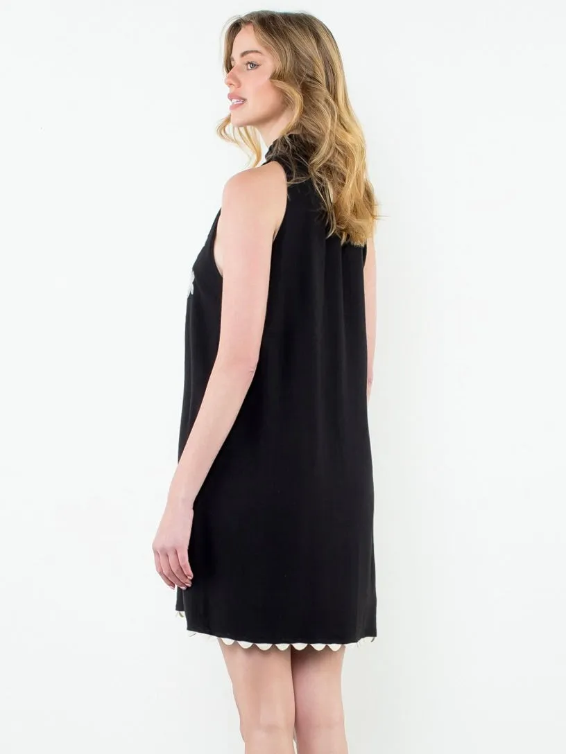 Sara Sleeveless Embroidered Dress