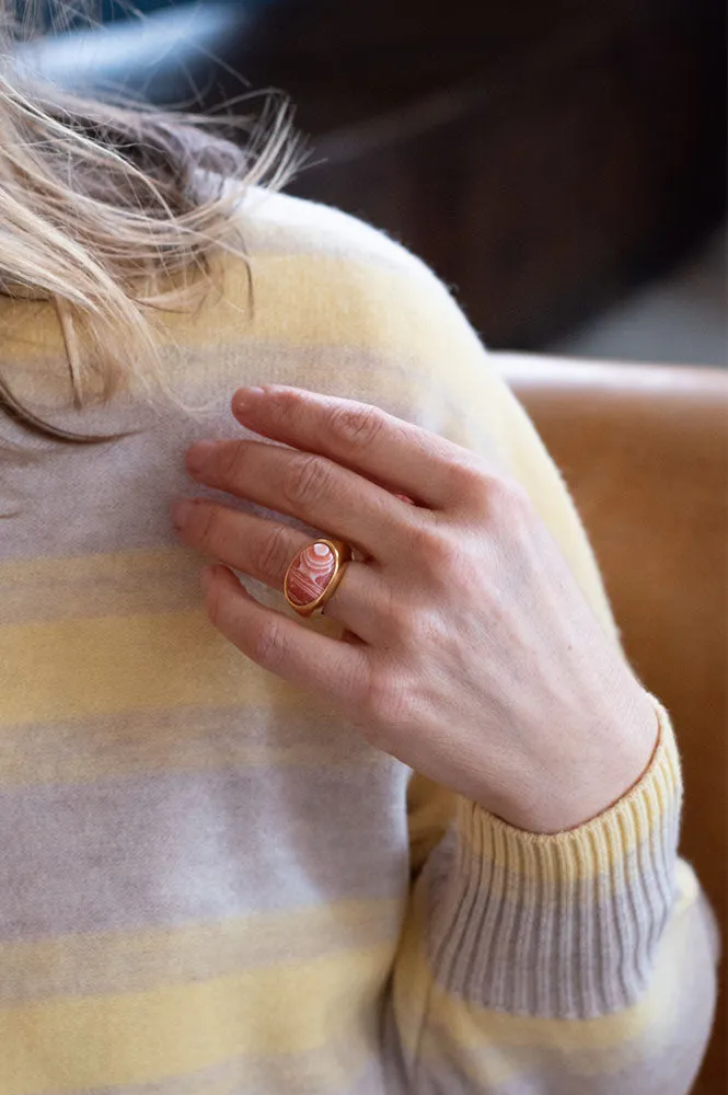Shyla Serifos Rhodochrosite Ring