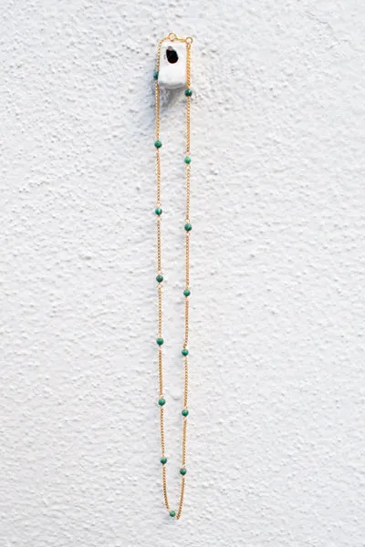 Shyla Venus Slim Malachite Necklace