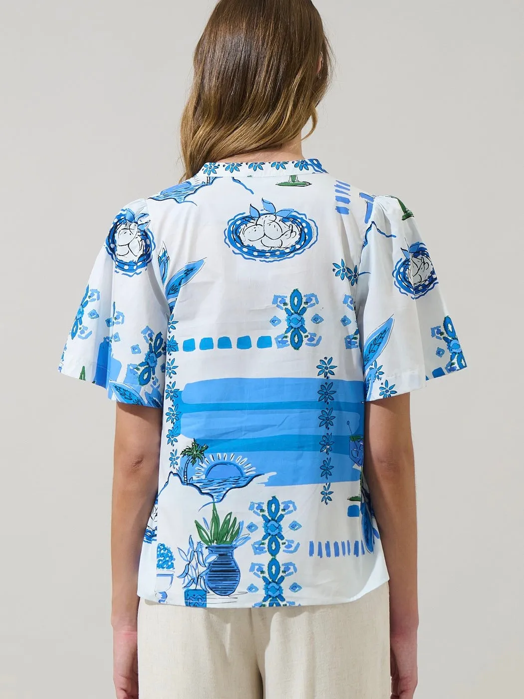 Sosy Floral Chrissy Top