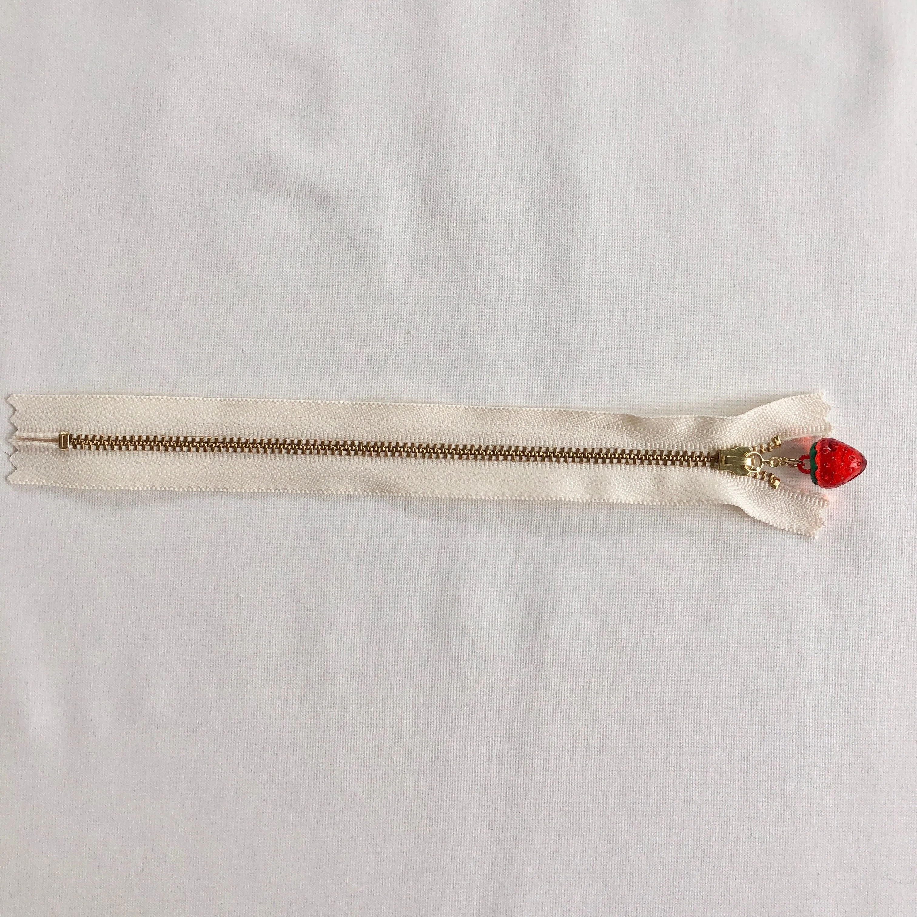 Strawberry Fruit Zipper - Clear Red