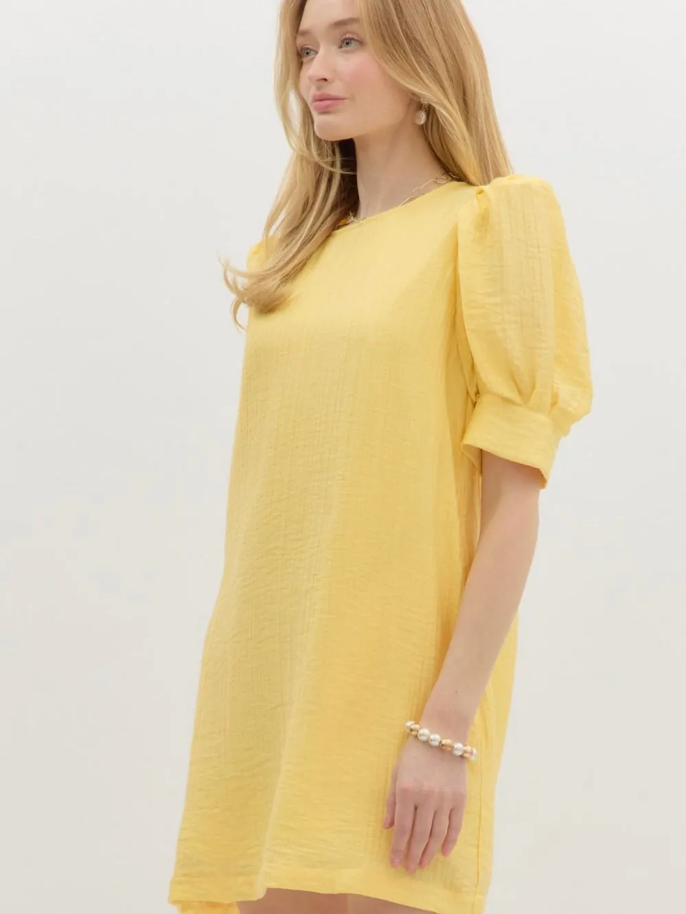 Sunny Puff Sleeve Mini Dress
