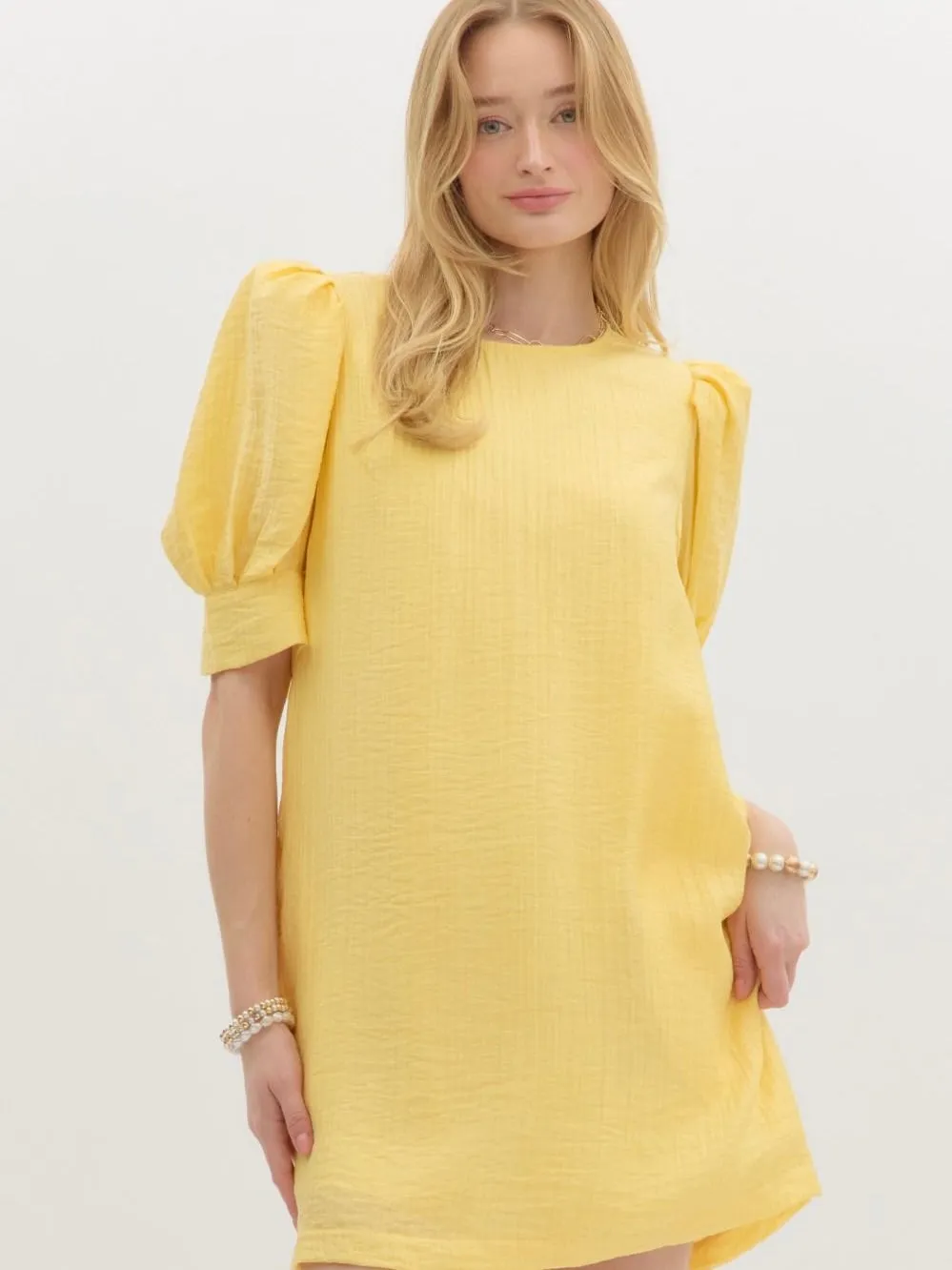Sunny Puff Sleeve Mini Dress