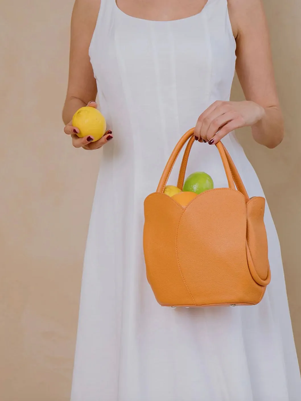 Tulip Top Handle Bag