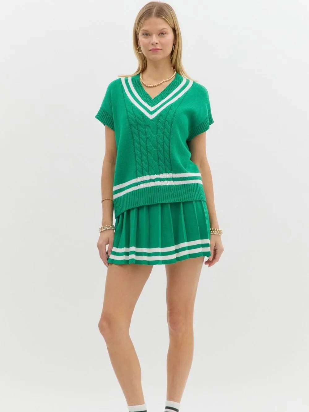 Varsity Sweater Top
