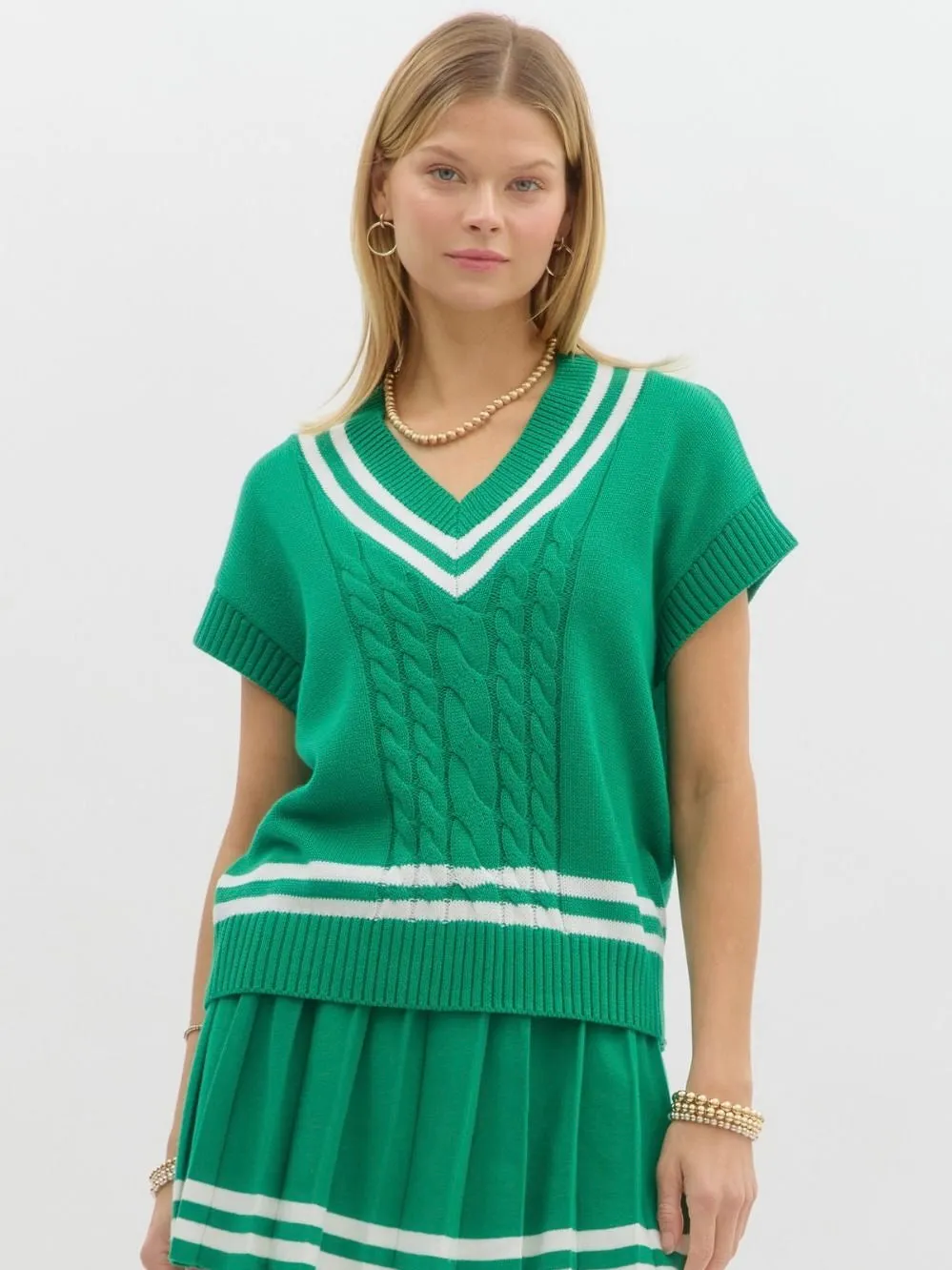 Varsity Sweater Top