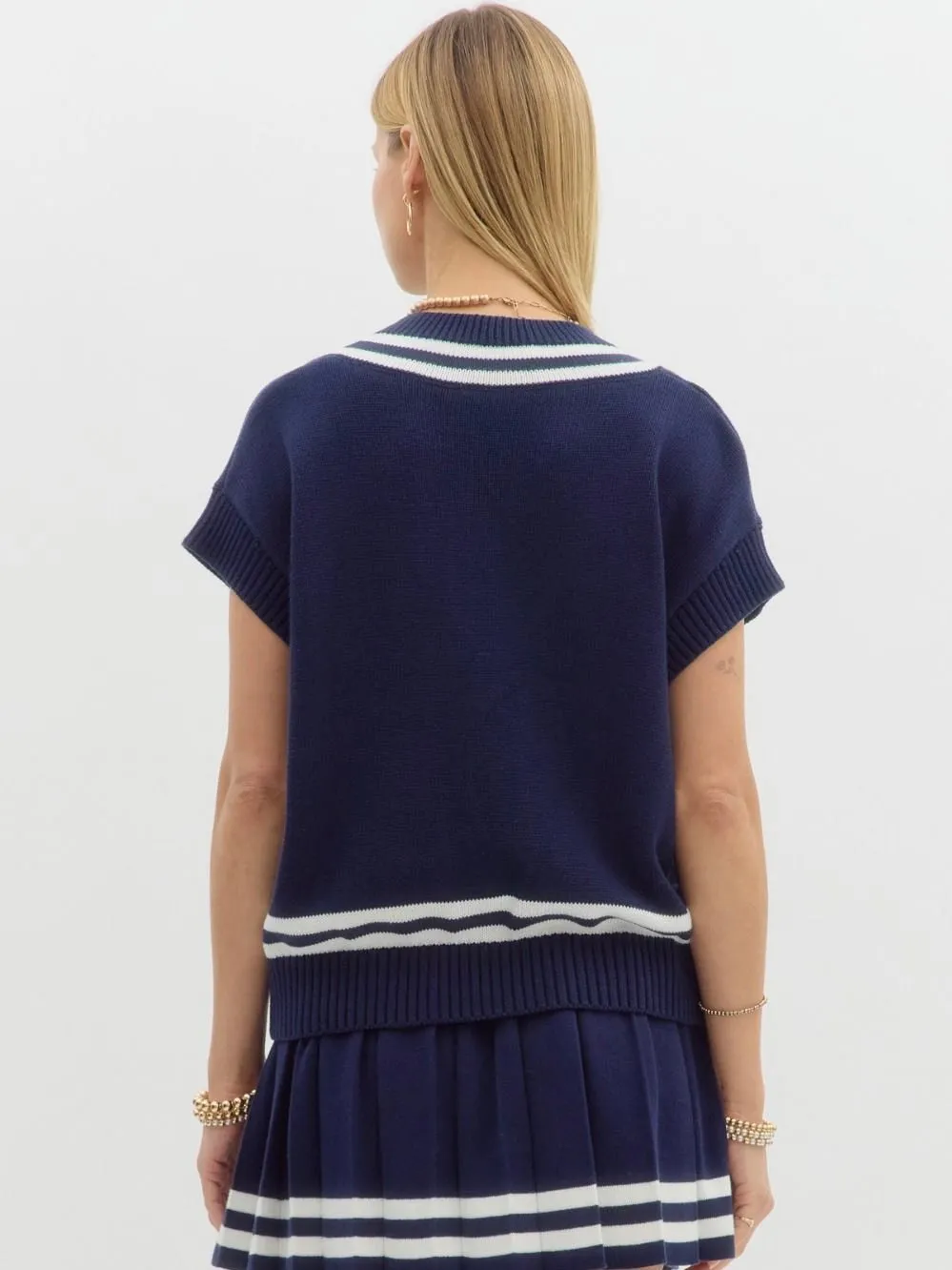 Varsity Sweater Top