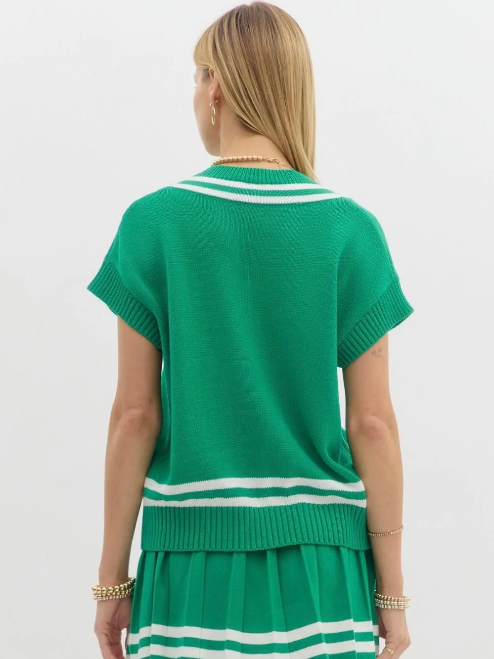 Varsity Sweater Top