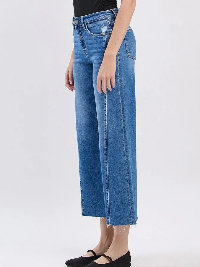 Vervet : Olivia High Rise Twist Wide Leg