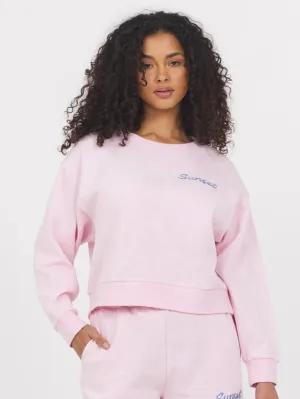 {Vintage Havana} Embroidered Heavy Surf Wash Crewneck