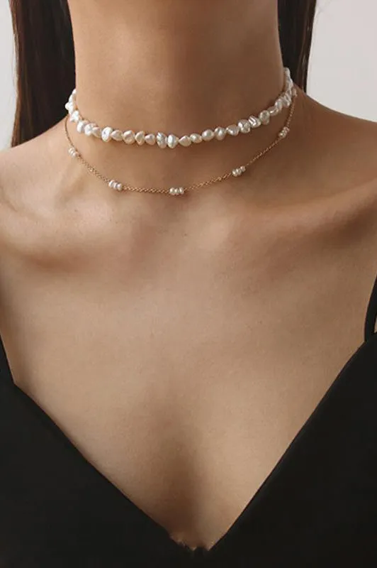 White Freshwater Pearl Choker
