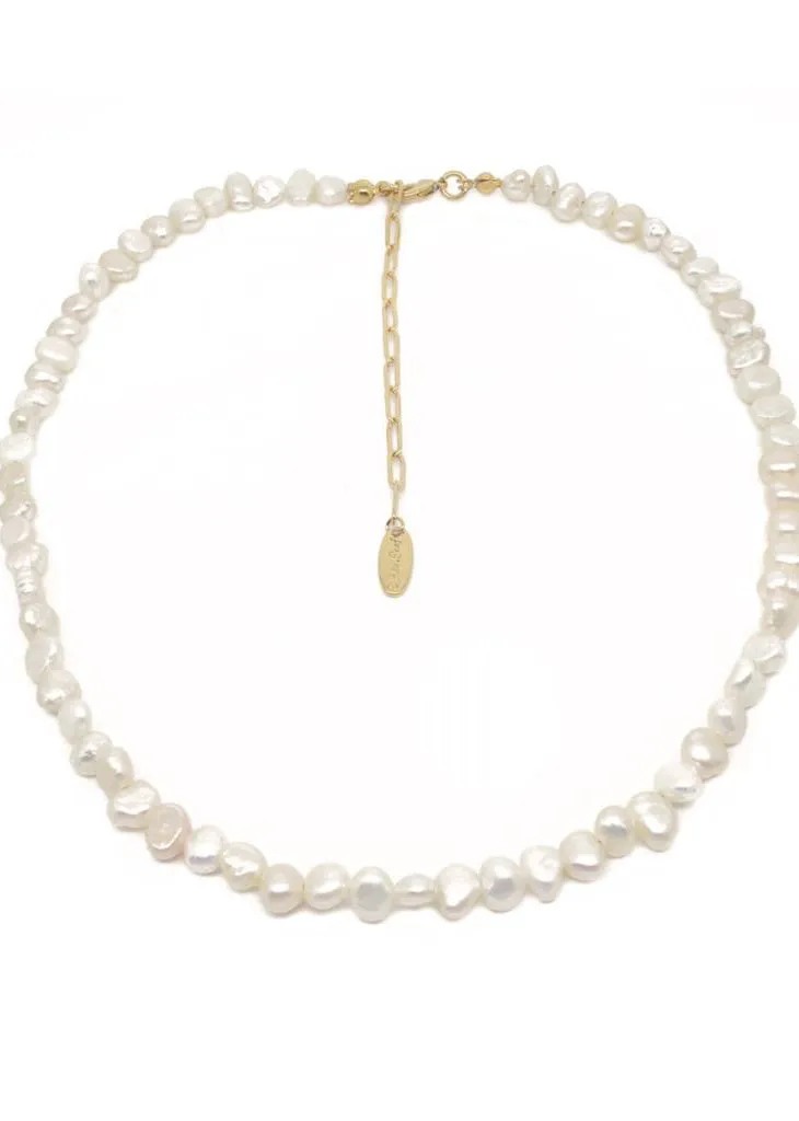 White Freshwater Pearl Choker