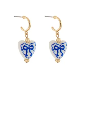 Willow Heart Charm Hoop