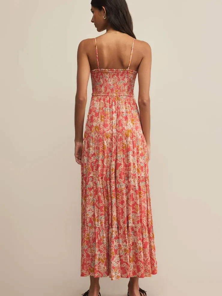 {Z Supply} Balos Jardin Floral Midi Dress