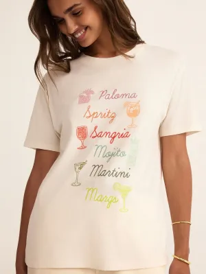 {Z Supply} Cocktails Boyfriend Tee