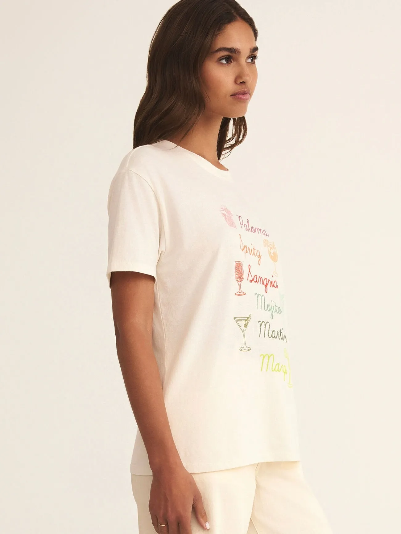 {Z Supply} Cocktails Boyfriend Tee
